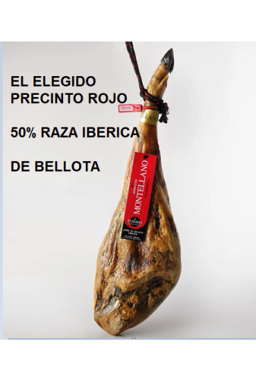 Jamón de bellota ibérico 50% raza ibérica “El Elegido”