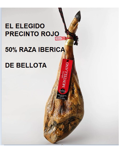 Jamón de bellota ibérico 50% raza ibérica “El Elegido”