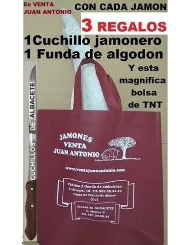 JAMON 7,1 a 7,9k 50% RAZA DUROC GRAN RESERVA.