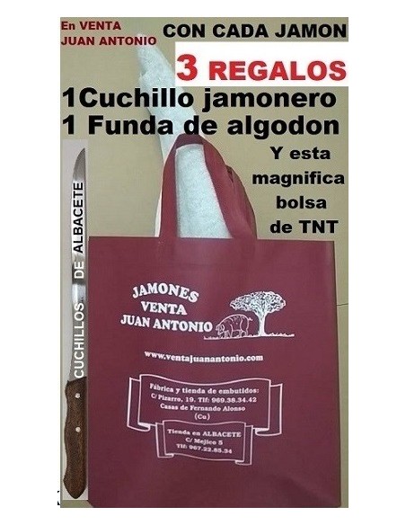 JAMON 7,1 a 7,9k 50% RAZA DUROC GRAN RESERVA.