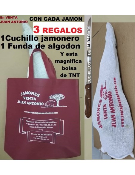 JAMÓN XXL +9k ALJOMAR CEBO IBÉRICO 50% RAZA IBÉRICA
