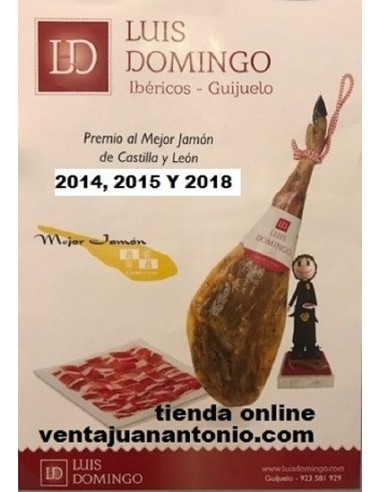 JAMÓN 7,3 a 7,9k CEBO IBERICO 50% R.IBERICA LUIS DOMINGO.