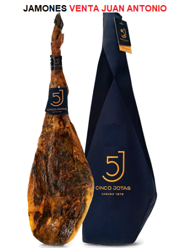 Cinco Jotas 7 a 7,9k Jamón de bellota 100% ibérico de JABUGO Pata Negra 5J