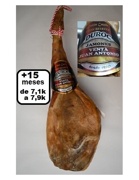 JAMON 7,1 a 7,9k 50% DUROC GRAN RESERVA.