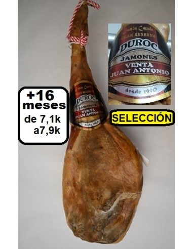 JAMON SELECCION 7,1 a 7,9k 50% DUROC GRAN RESERVA.