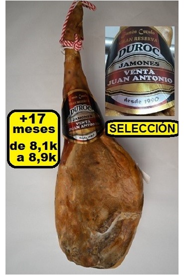 JAMON SELECCION 8,1 a 8,9k 50% DUROC GRAN RESERVA.