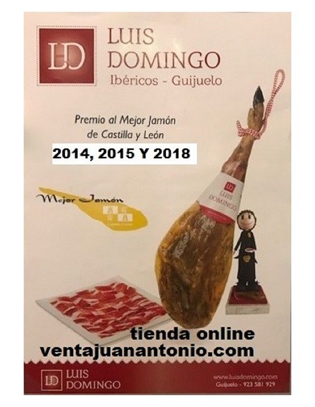 JAMÓN 7,4 a 8 k CEBO IBERICO 50% R.IBERICA LUIS DOMINGO.