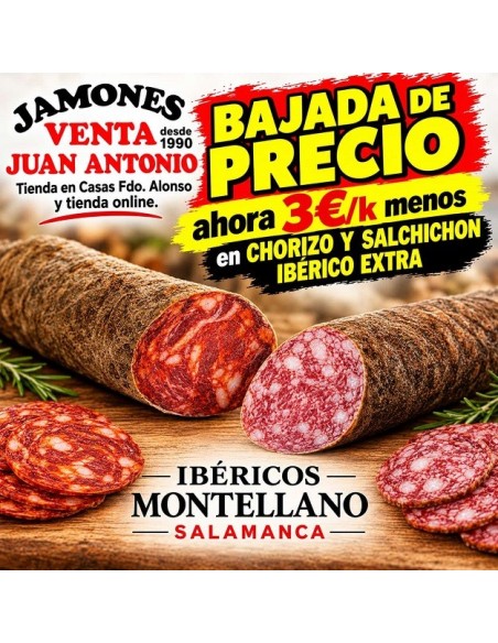 SACHICHON IBERICO EXTRA MONTELLANO 1/2 pieza 700gr.