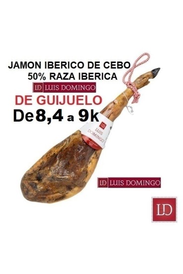 JAMÓN XL 8,4 a 9k CEBO IBERICO 50% R.IBERICA LUIS DOMINGO.