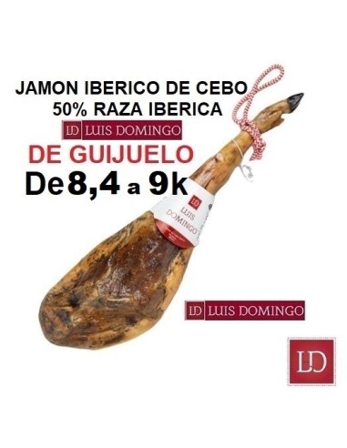 JAMÓN XL 8,4 a 9k CEBO IBERICO 50% R.IBERICA LUIS DOMINGO.