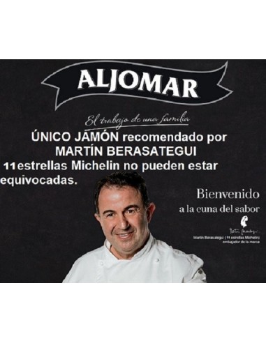 JAMÓN XXL +9k ALJOMAR CEBO IBÉRICO 50% RAZA IBÉRICA