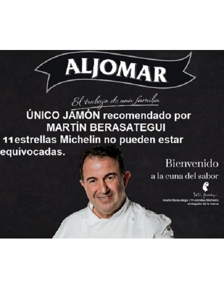 JAMÓN XXL +9k ALJOMAR CEBO IBÉRICO 50% RAZA IBÉRICA