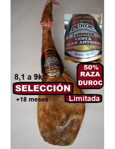 JAMON SELECCION 8,1 a 9k 50% DUROC GRAN RESERVA.