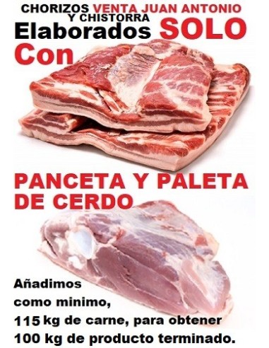 Chorizos PEQUEÑOS picantes 0,560 kg. SIN ADITIVOS E-